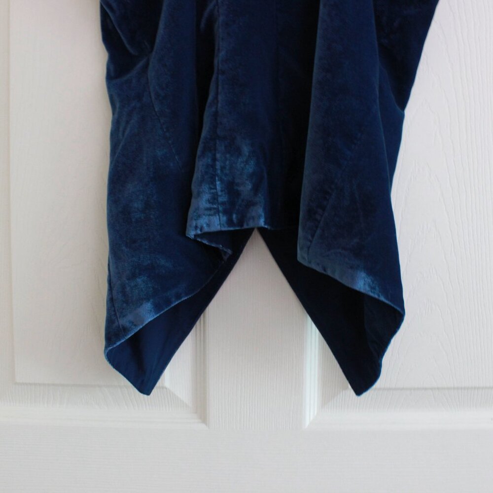 Julia Amory Julia Velvet Wide Leg Pants and Tess Vest Set in Azure Blue - Picture 8 of 16